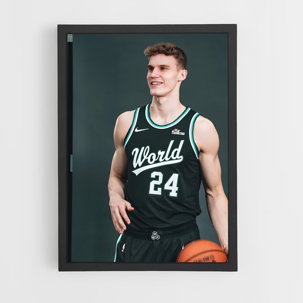 Poster Lauri de markkanen – affiche Basketball (vue 2)